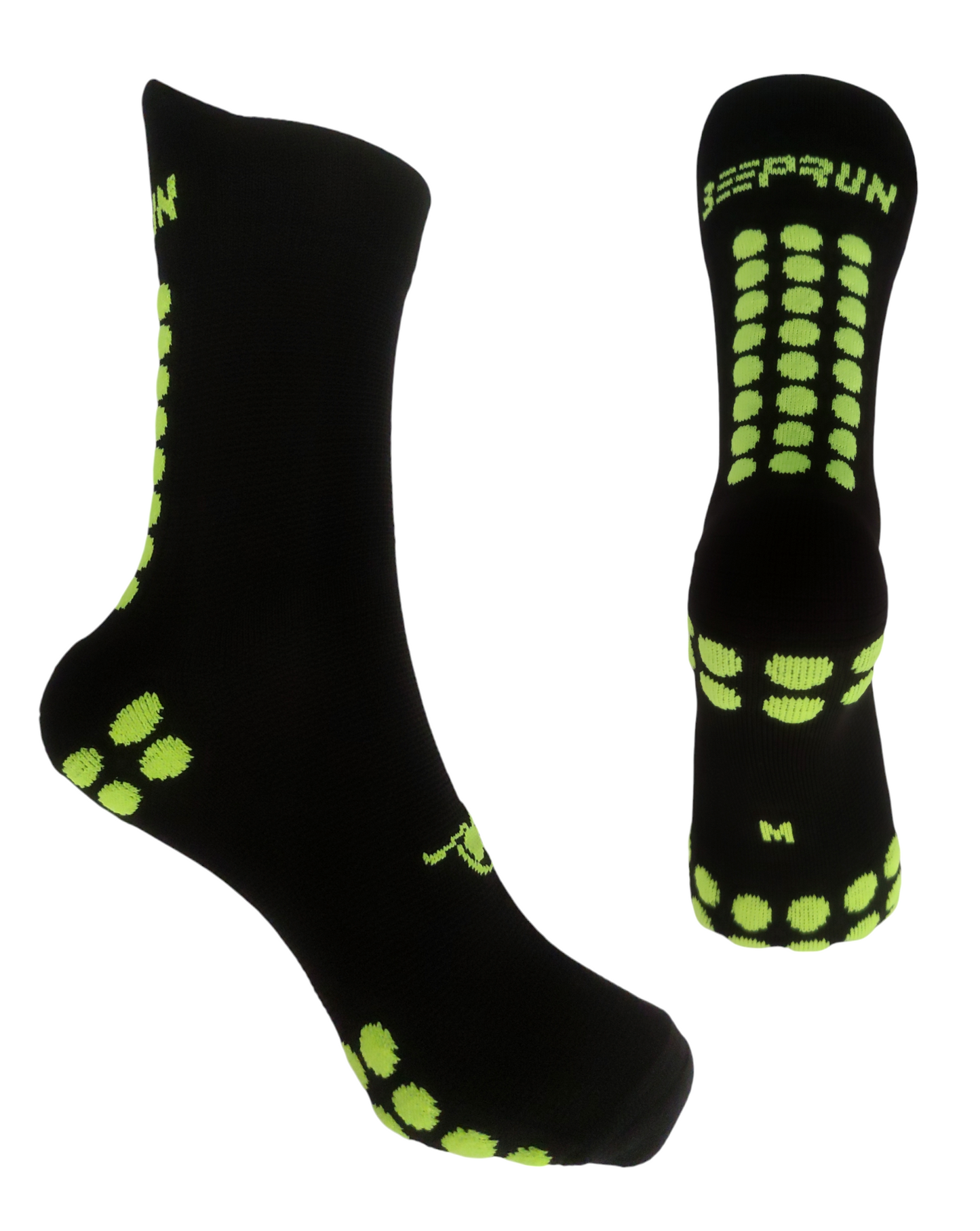 BEEPRUN SPORT negro verde flúor (caña 16 cm)