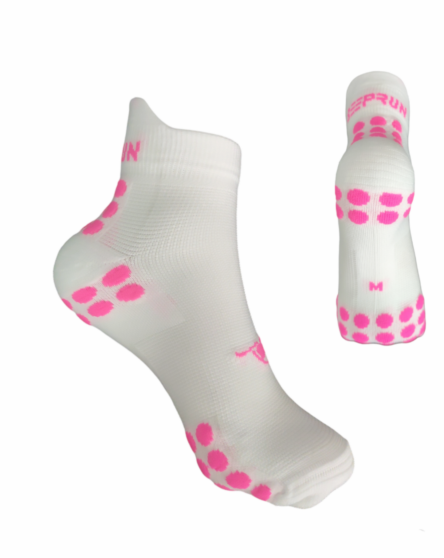 BEEPRUN SPORT Blanco Rosa fucsia (caña 10 cm)